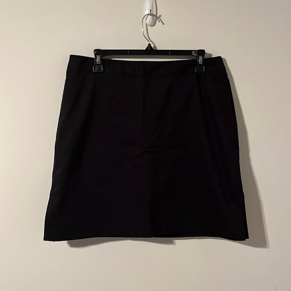 Adidas Stretch Skort with Spandex Shorts & Flat Front Skirt with Back Zipper 10